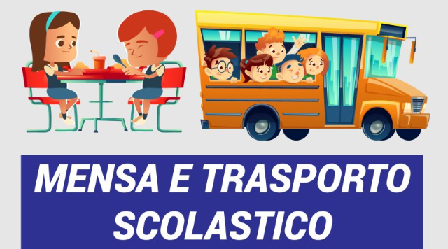 Sono aperte le iscrizioni per i servizi di REFEZIONE SCOLASTICA e TRASPORTO SCOLASTICO per l’a.s. 2024/2025.